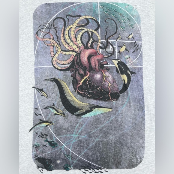 Curbside Ocean Life Golden Ratio Shirt Size Medium - Picture 5 of 10